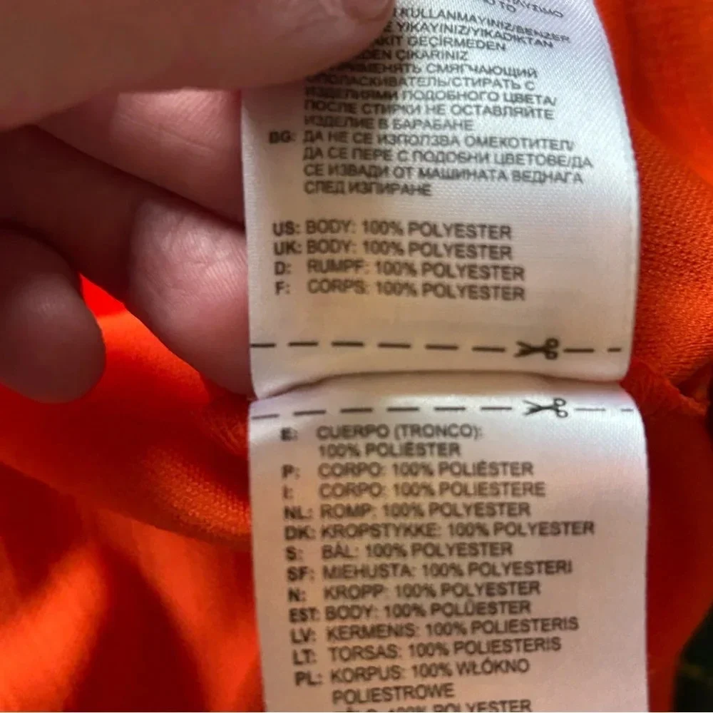 Adidas Men’s Orange Climalite Polo Golf Shirt Medium Sporty